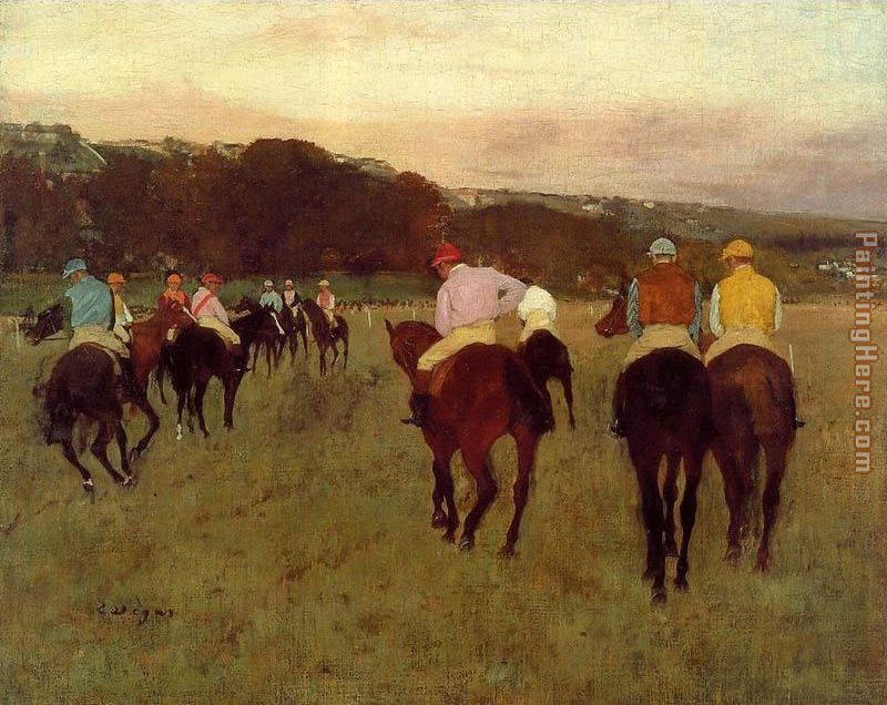 Edgar Degas Racehorses at Longchamp